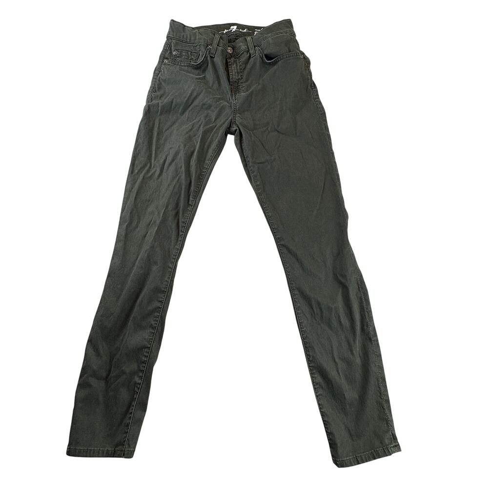 7 For All Mankind 7FAMK Olive Ankle Gwenevere 26 2 Stretch Skinny Jeans